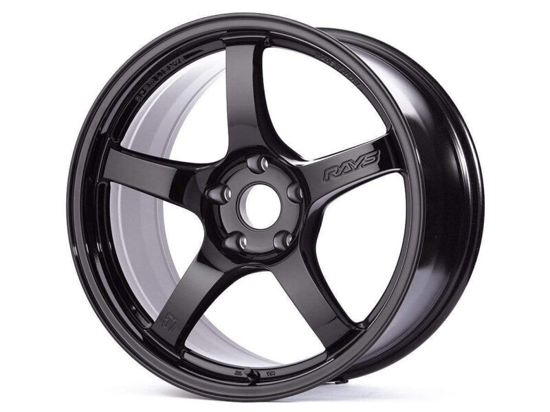 Gram Lights 57CR 18x8.5 +37 5x108 Glass Black Wheel