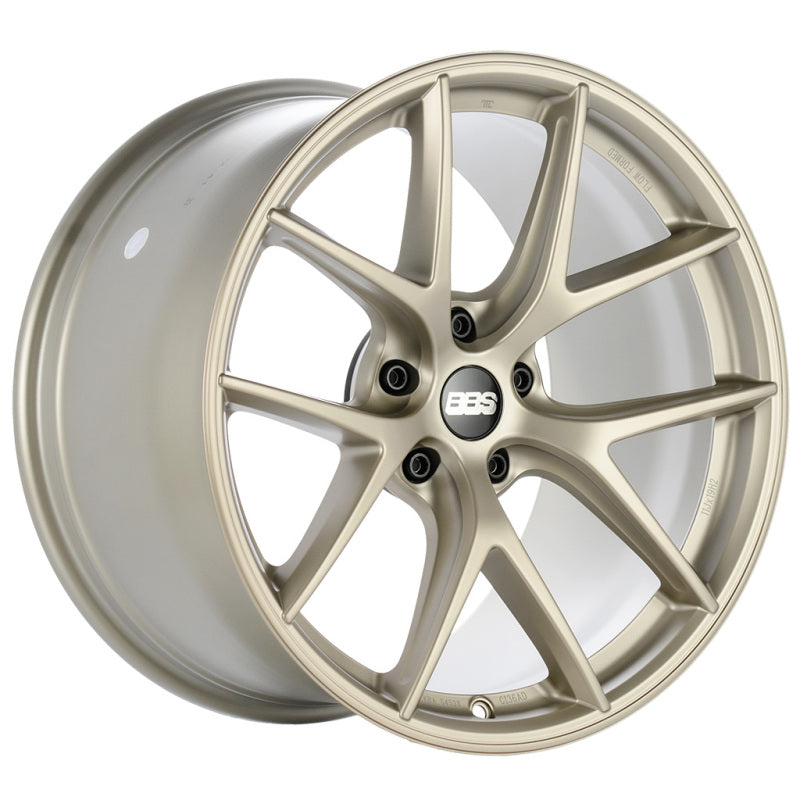 BBS Unlimited CI-R 19x9 ET72 (Face 0) Satin White-Gold Wheel