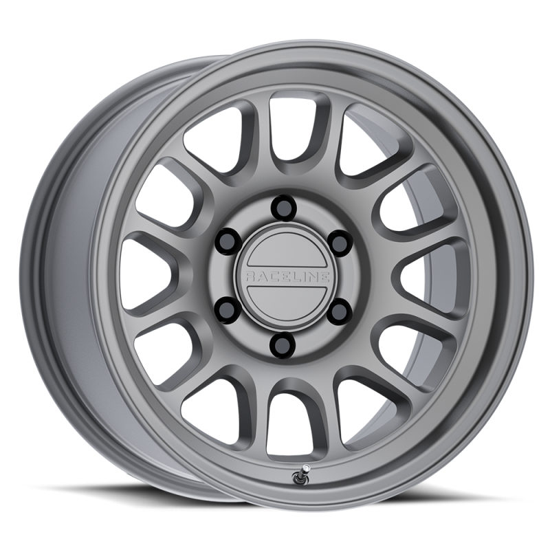 Raceline 958T Rogue 18x9in / 5X150 BP / 18mm Offset / 110.5mm Bore - Matte Titanium