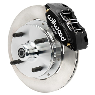 Wilwood 73-76 Porsche 914 Front Powerlite Brake Kit Plain Face - Black
