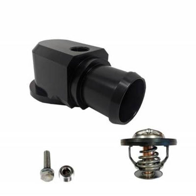 Granatelli 18-19 Jeep Trackhawk Billet Thermostat Housing w/160 Deg Thermostat - Black