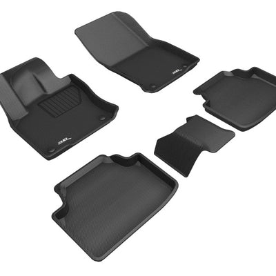 3D MAXpider 19-23 Volkswagen Taos Kagu Floor Mat- Black R1 R2