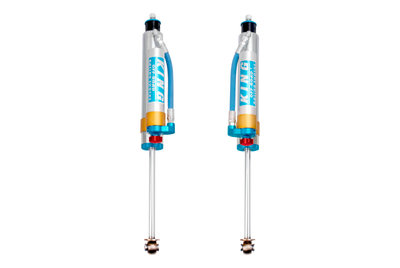 King Shocks 07-18 Jeep Wrangler JK Front 2.5 Dia Piggy Hose Res Shock 6in Lift w/Adjuster (Pair)