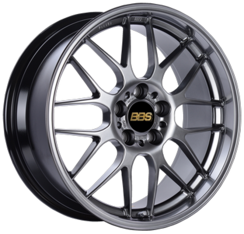 BBS RG-R 18x8.5 5x114.3 ET38 Diamond Black Wheel -82mm PFS/Clip Required