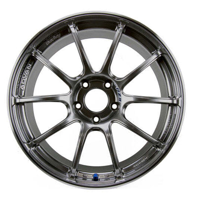 Advan RZII 18x8.0 +48 5x100 Racing Hyper Black Wheel