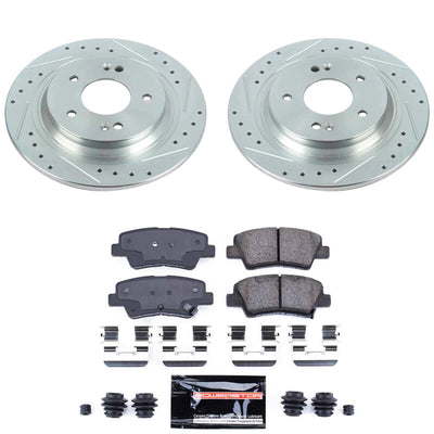 Power Stop 22-23 Hyundai Kona AWD Rear Z23 Evolution Brake Kit