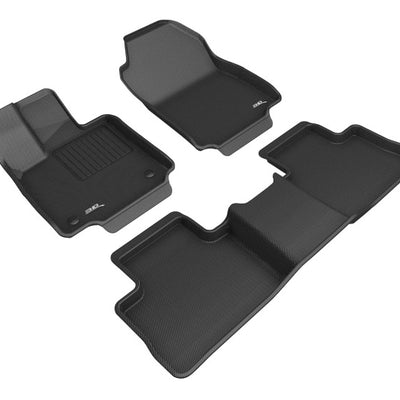 3D MAXpider 2019-2020 Toyota RAV4 Hybrid Kagu 1st & 2nd Row Floormats - Black