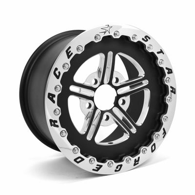 Race Star 63 Pro Forged 15x10 SBL Sportsman 5x4.50 BC / 5.00in. BS Wheel - Black Anodized/Machined