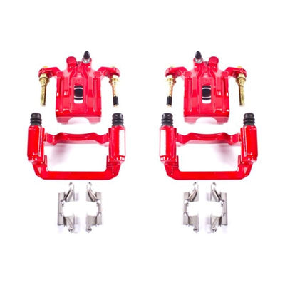 Power Stop 05-12 Nissan Pathfinder Rear Red Calipers w/Brackets - Pair