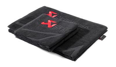Akrapovic Towel Set - Black w/ Red Logo