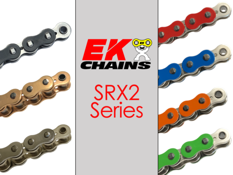 Vortex Racing EK 520 SRX2 Clip Master Semi Press 114 Links- Natural