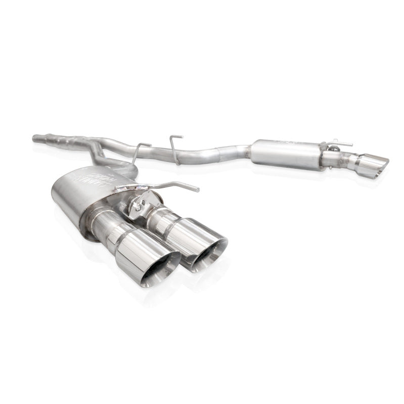 Stainless Works 2024 Mustang GT Catback Quad Tips Redline Sound H-Pipe Performance Connect Exhaust