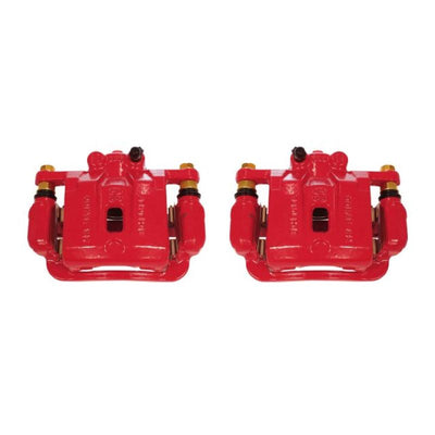 Power Stop 10-16 Hyundai Genesis Coupe Rear Red Calipers w/Brackets - Pair