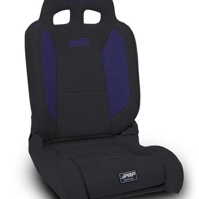 PRP EnduroDaily Reclining Suspension Seat - Black/Purple Vinyl - Passenger
