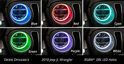Diode Dynamics 18-21 Jeep JL Wrangler/Gladiator RGBW HD LED Halos