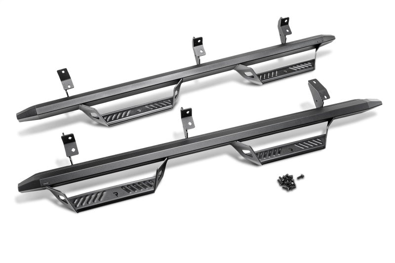 N-Fab Predator Pro Step System 2018 Jeep Wrangler JL 2 Door SUV - Tex. Black