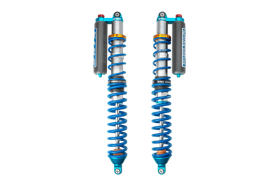King 2024 Maverick R Front 2.5in Internal Bypass Piggyback Coilover w/Finned Res. w/Adj. Req Cutting
