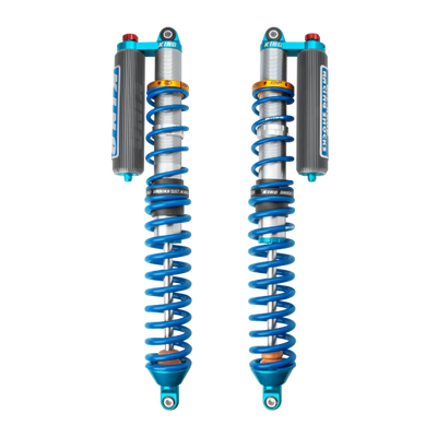 King 2024 Maverick R Front 2.5in Internal Bypass Piggyback Coilover w/Finned Res. w/Adj. Req Cutting