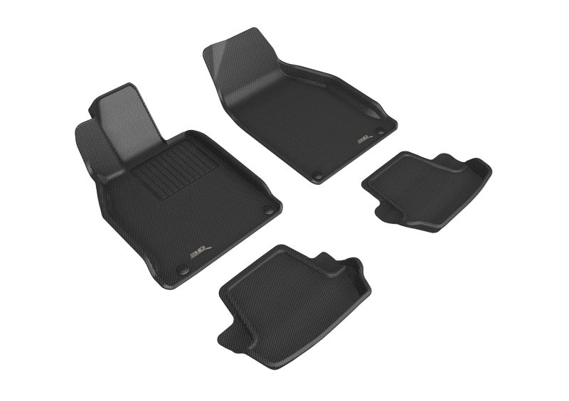 3D MAXpider 12-19 Porsche 911 Carrera/Convertible/S/4/4S (991/991.2) Kagu 1st 2nd Row - Set (Black)