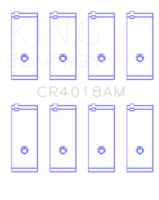 King Engine Bearings Toyota 1S/4S/2Selc/3Sfe/3Sgelc (Size +0.25mm) Connecting Rod Bearing Set