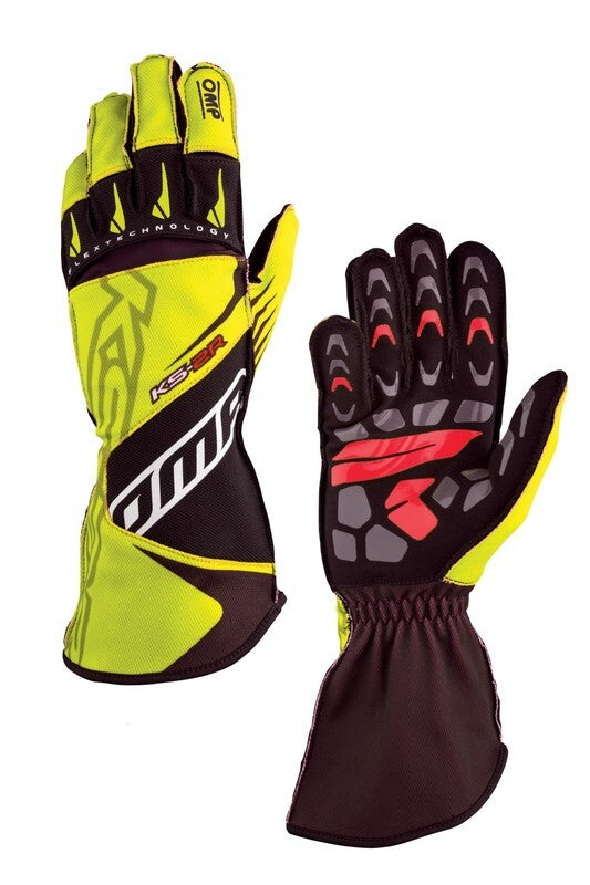 OMP KS-2R GLOVES MY2022 WHITE/RED SIZE 5