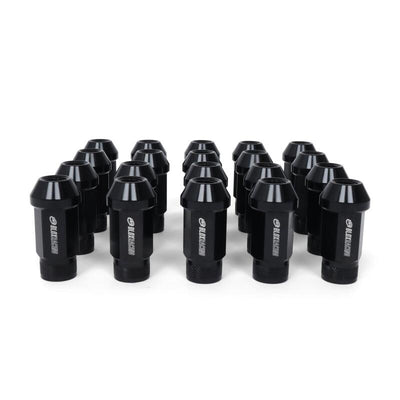 BLOX Racing Street Series Forged Lug Nuts - Black 12 x 1.5mm - Set of 20 (New Design)