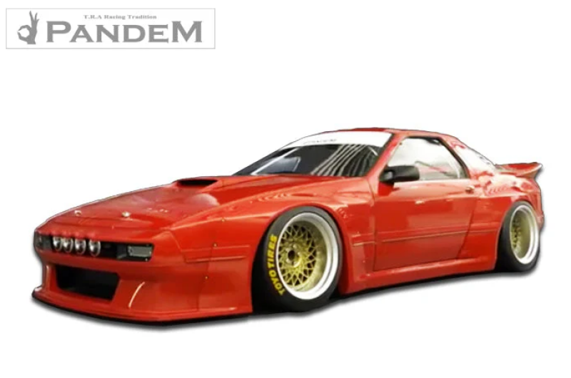 GReddy Pandem 85-92 Mazda RX-7 FC3S Complete Wide Body Aero Kit WITH WING (Special Order)