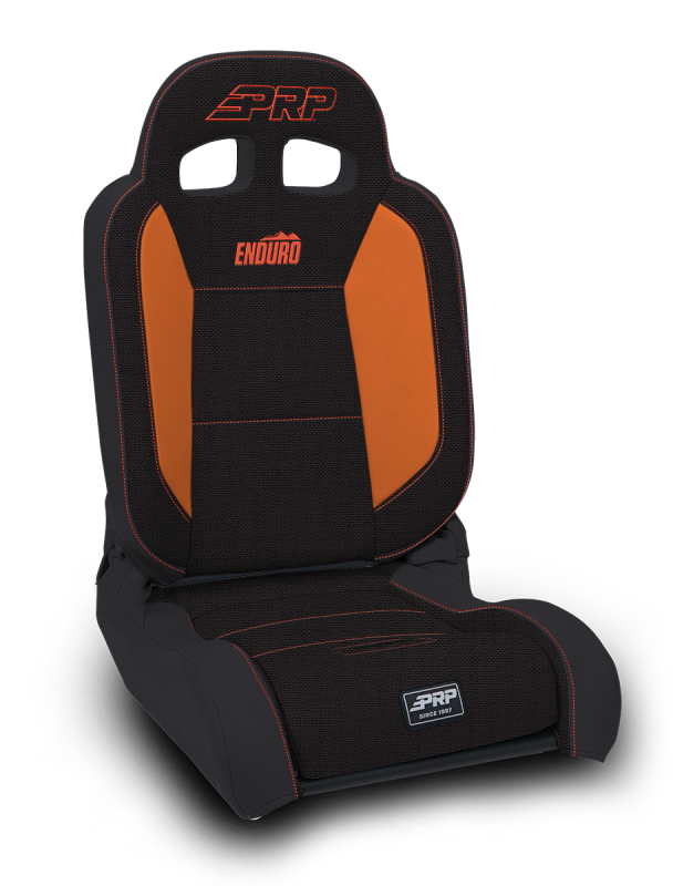 PRP EnduroDaily Reclining Suspension Seat - Black/Orange Tweed - Passenger