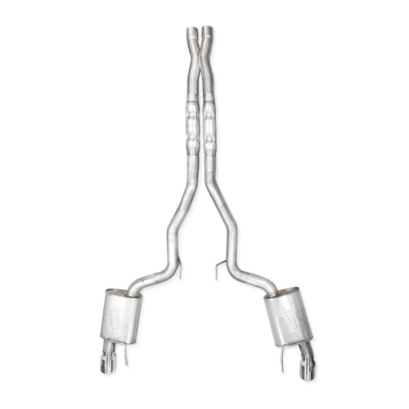 Stainless Works 2024 Mustang GT Catback Dual Tips Legend Sound X-Pipe Factory Connect Exhaust