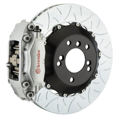 Brembo 99-05 330i (Excl. xDrive) Rr GT BBK 4 Piston Cast 2pc 345x28 2pc Rotor Slotted Type3-Silver