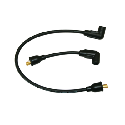 Moroso 65-78 Harley-Davidson FL/FX Solid Stainless Core Wire Set - Black