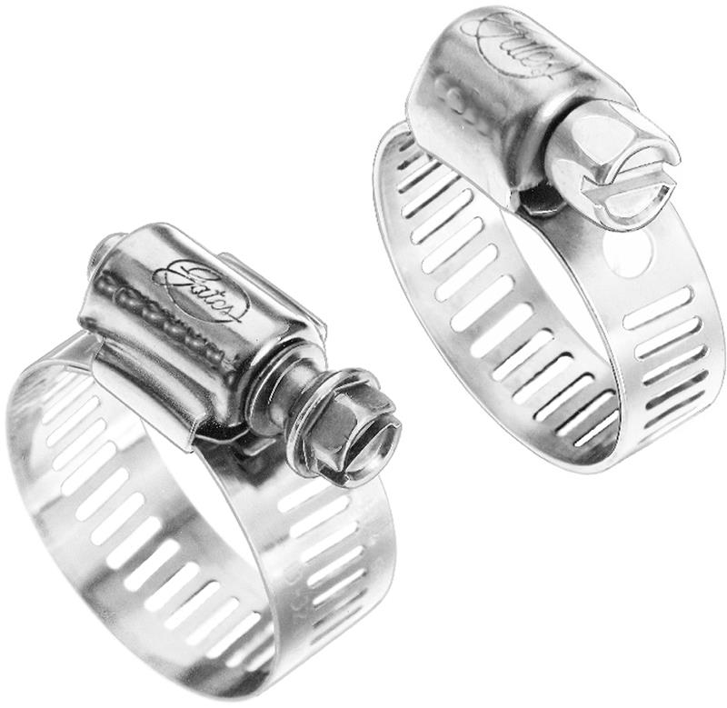 Gates Stainless Steel Clamp Size 28 (Hose ID 1-1/4in to 1-3/4in Clamping Range 1-5/16in to 2-1/4in)