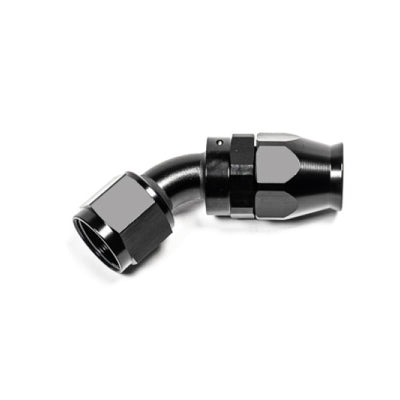 Radium Engineering 10AN Hose End 45 Degree PTFE - BLACK