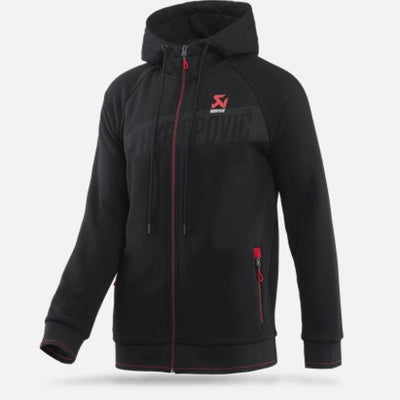 Akrapovic mens Corpo Zip Hoodie Black - Small