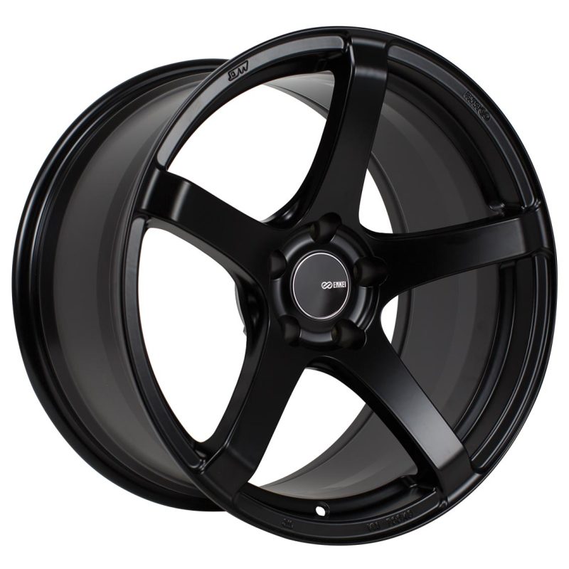 Enkei Kojin 18x9.5 35mm Offset 5x112 Bolt Pattern 72.6mm Bore Dia Matte Black Wheel