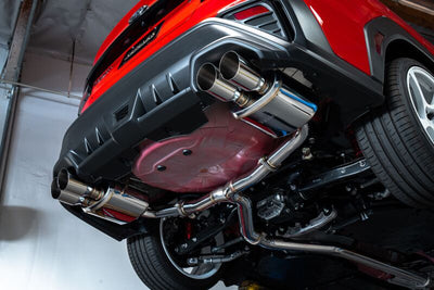 REMARK 22+ Subaru WRX VB Stainless Steel Quad Tip Catback Exhaust - Resonated
