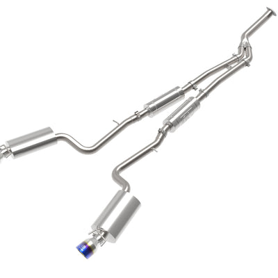 aFe POWER Takeda 16-17 Lexus IS200t L4-2.0L (t) 2.5in-3in 304 SS CB Exhaust w/ Blue Tip
