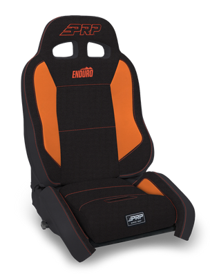 PRP EnduroCrawl Reclining Suspension Seat - Black/Orange Tweed - Passenger