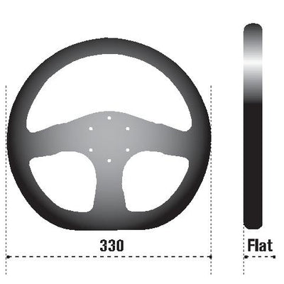 Sparco Steering Wheel Ring L360 Leather Black