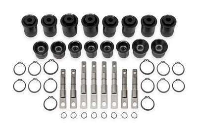 BMR 14-19 Chevrolet Corvette C7 Front & Rear Control Arm Bearing Kit - Black Anodized