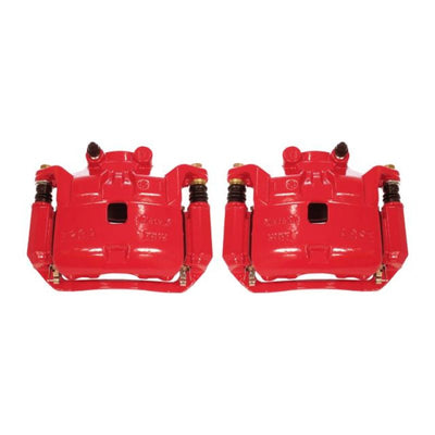 Power Stop 12-18 Nissan Versa Front Red Calipers w/Brackets - Pair