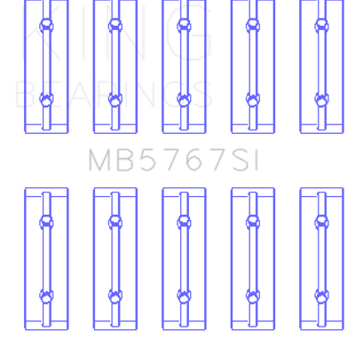 King Engine Bearings Nissan Hr15/16DE (Size +0.50mm) Main Bearing Set