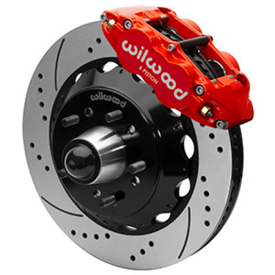Wilwood Narrow Superlight 6R Front Truck Kit 14.00in Red 88-98 GMC Truck C1500/C2500