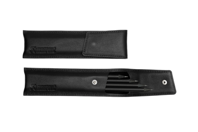 Akrapovic Leather Pencil Case - Black