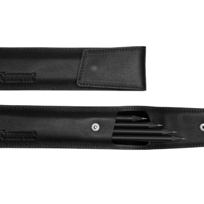 Akrapovic Leather Pencil Case - Black