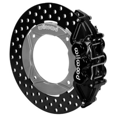 Wilwood 2019 Polaris Turbo UTV6 Rear Kit 11.25in Drilled - Black