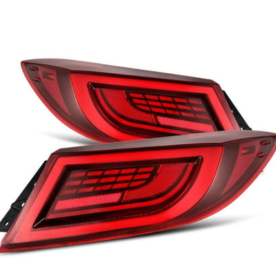 AlphaRex 22-24 Toyota GR86 LUXX LED Taillights Vivid Red