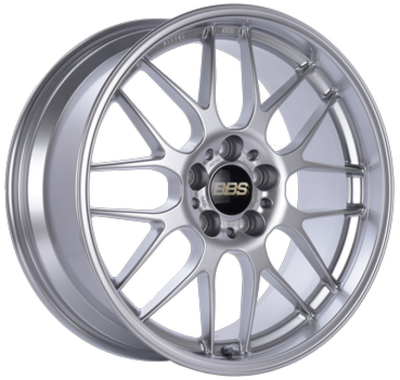 BBS RG-R 18x9.5 5x114.3 ET38 PFS Diamond Silver Wheel -82mm PFS/Clip Req