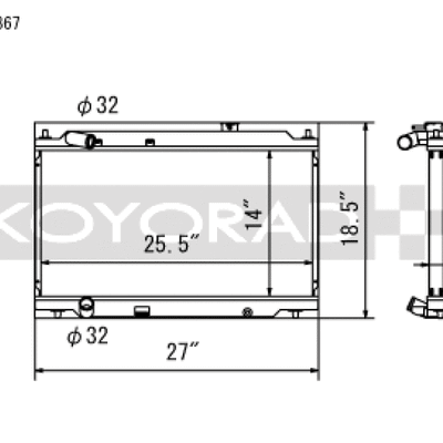 Koyo 94-01 Acura Integra with L15B7 Swap All-Aluminum Radiator
