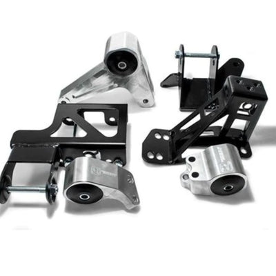 Innovative 92-95 Civic K-Series Silver Aluminum Mounts Solid Bushings (Not K24 Trans)